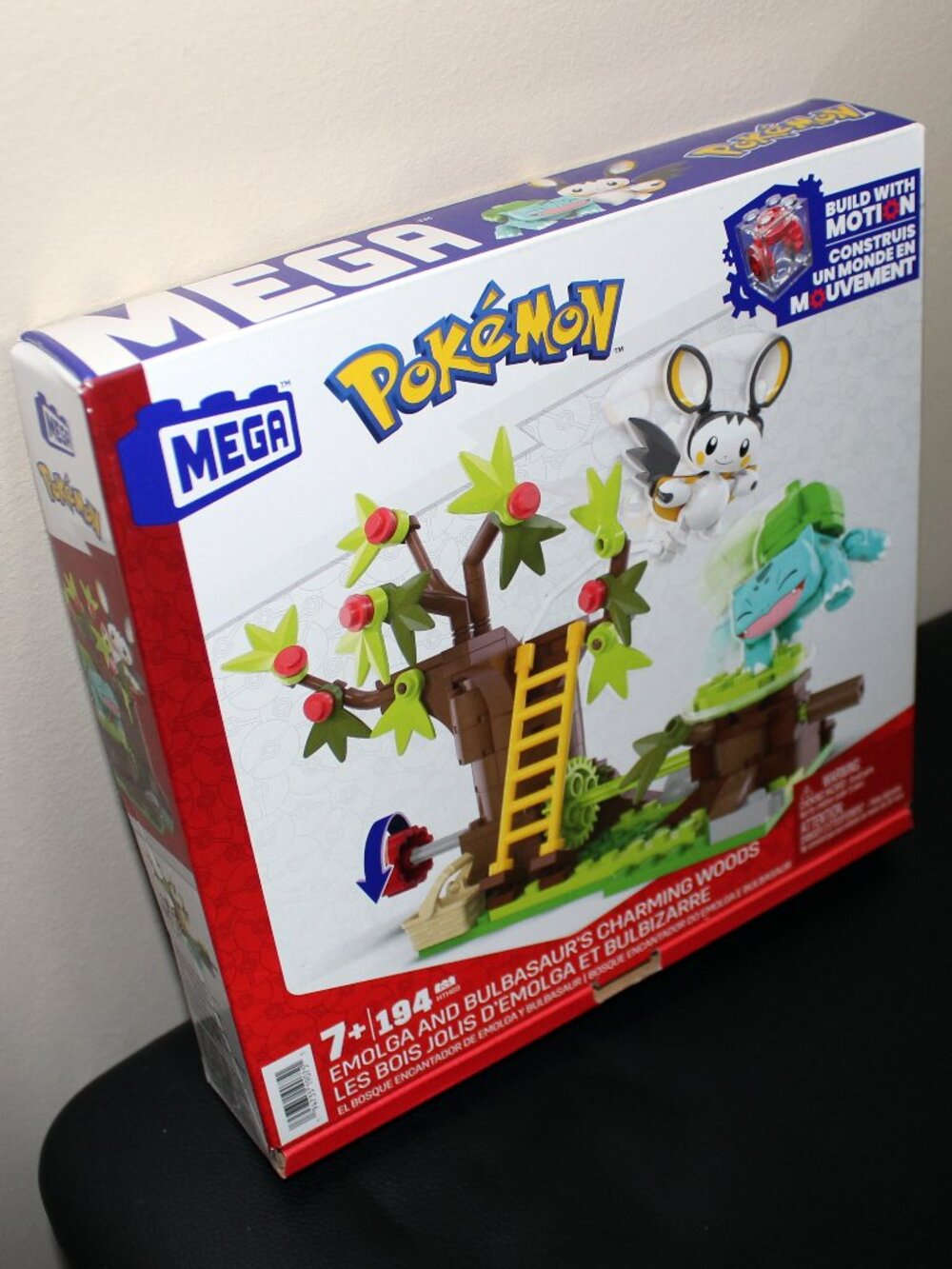 3/$77❤️Mega Construx Pokemon Emolga And Bulbasaurs Charming Woods 194 pcs